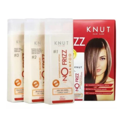 KNUT NO FRIZZ KIT PROGRESSIVA 3 PASSOS 250ML