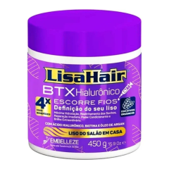 Lisa Hair Creme Realinhamento Capilar BTX Hialurônico 450g 