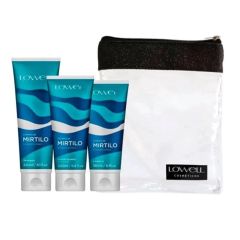 Lowell Mirtilo Kit – Shampoo + Condicionador + Leave in + Necessaire 