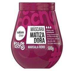 SALON LINE TODECACHO MASC 500G MATIZADOR MARSALA ROXO