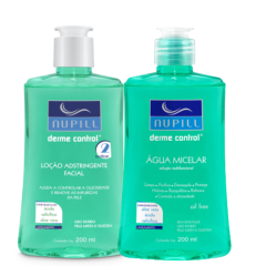 Nupil Kit Derme Control Agua Micelar e Loção Adstringente 200ml