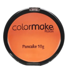 Color Make Maquiagem Artística Pancake Laranja Fluor  10g 