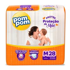 Pom Pom Fralda infantil Derma Protek M 28Un