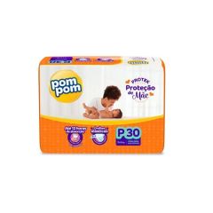 Pom Pom Fralda infantil Derma Protek P 30Un