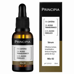 Principia Sérum Facial Mix-02 30ml Cafeína, Ácido Tranexâmico e Ácido Ferúlico