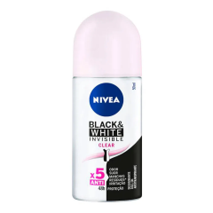 Nivea Desodorante Roll-On 50ml Black & White Invisible Clear