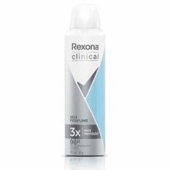 Rexona clinical desodorante aerosol  fem sem perfume 150ml