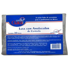 Santa clara luva com amolecedor de cuticula 20 pares