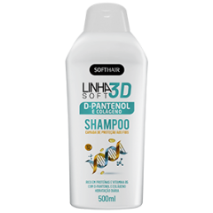 Softhair Linha 3D Soft D-Pantenol e Colágeno Shampoo 500ml