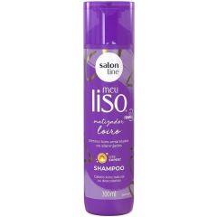 Salon Line Shampoo Matizador  Meu Liso #loiromatizado  300g