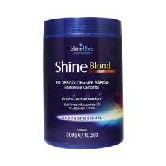 Shine Blue Shine Blond Pó Descolorante Rápido 300g Colágeno e Camomila