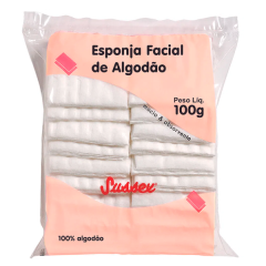 Algodão Esponja Limpeza Facial  Sussex 100g 