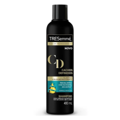 Tresemmé Cachos Definidos Shampoo 400ml Elastina e Óleo de Macadâmia