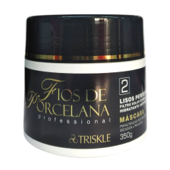 Triskle Fios de Porcelana Máscara Capilar 350g Lisos Perfeitos