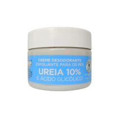 Flores & Vegetais Creme Desodorante Esfoliante para os Pés 250g Uréia e Ácido Glicólico 