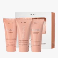 Braé Kit Revival Reconstrução Shampoo, Condicionador e Máscara 3x60ml